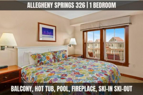 Allegheny Spring 326, ski in out, Pool HotTub